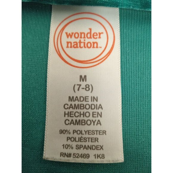 Wonder Nation Girl's Green Bell Sleeve Dress Size M (7/8) - Picture 5 of 6